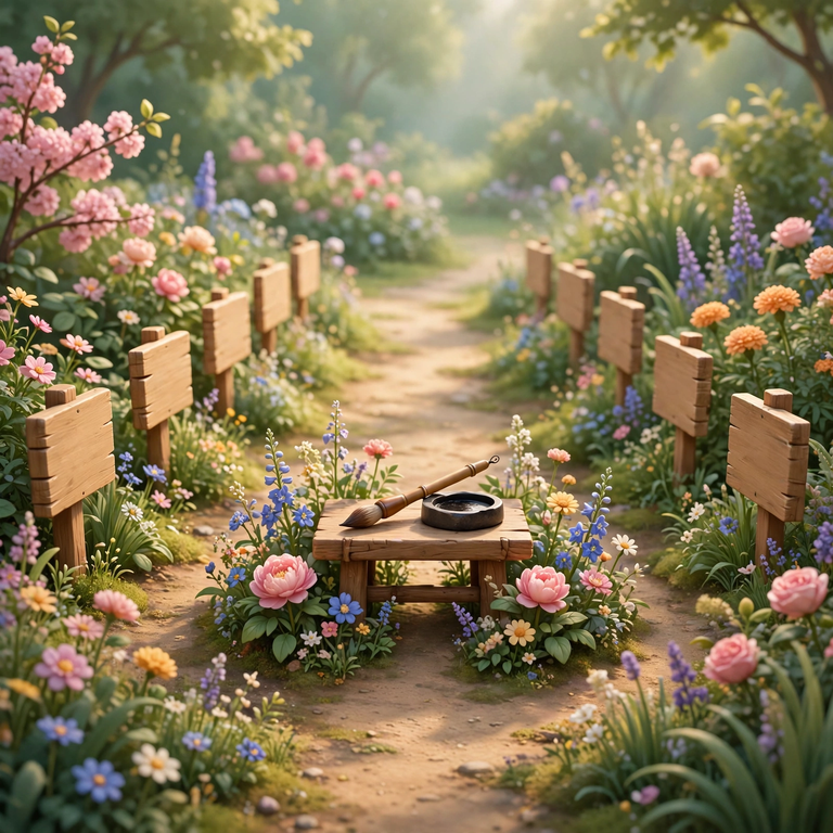 Classic Quotes Copying Garden