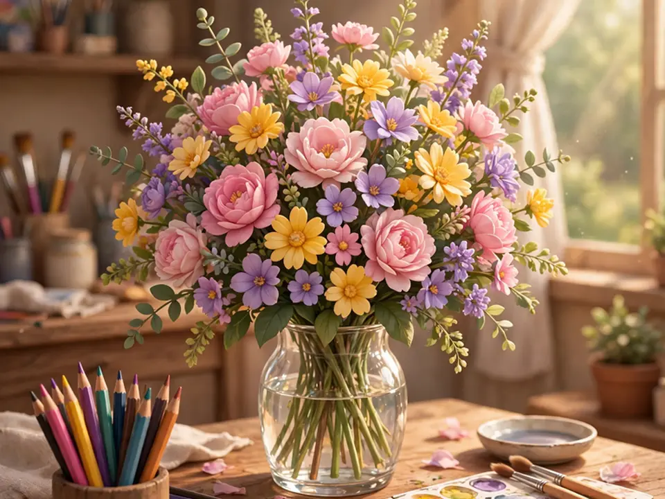 Flower Coloring