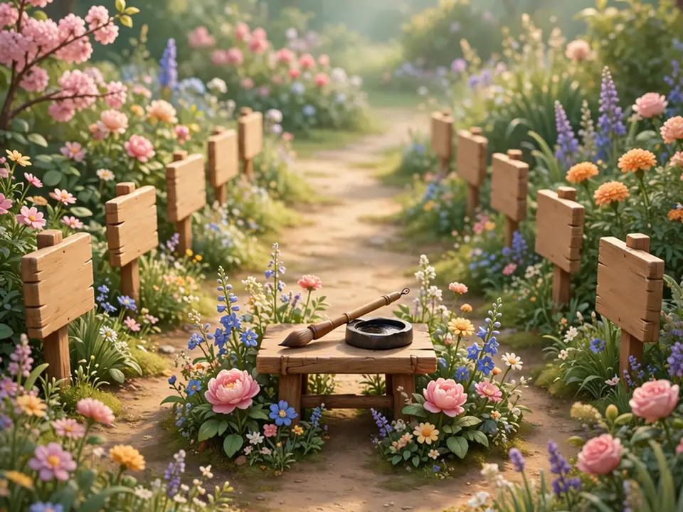 Classic Quotes Copying Garden