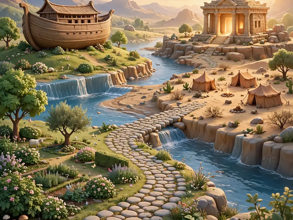 Old Testament Chronicle: Big-Letter Walk